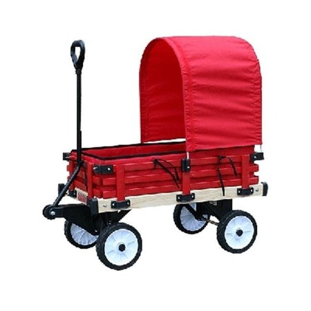 MILLSIDE INDUSTRIES Millside Industries 04769 16 in. x 36 in. Wooden Covered Wagon with Pads 4769